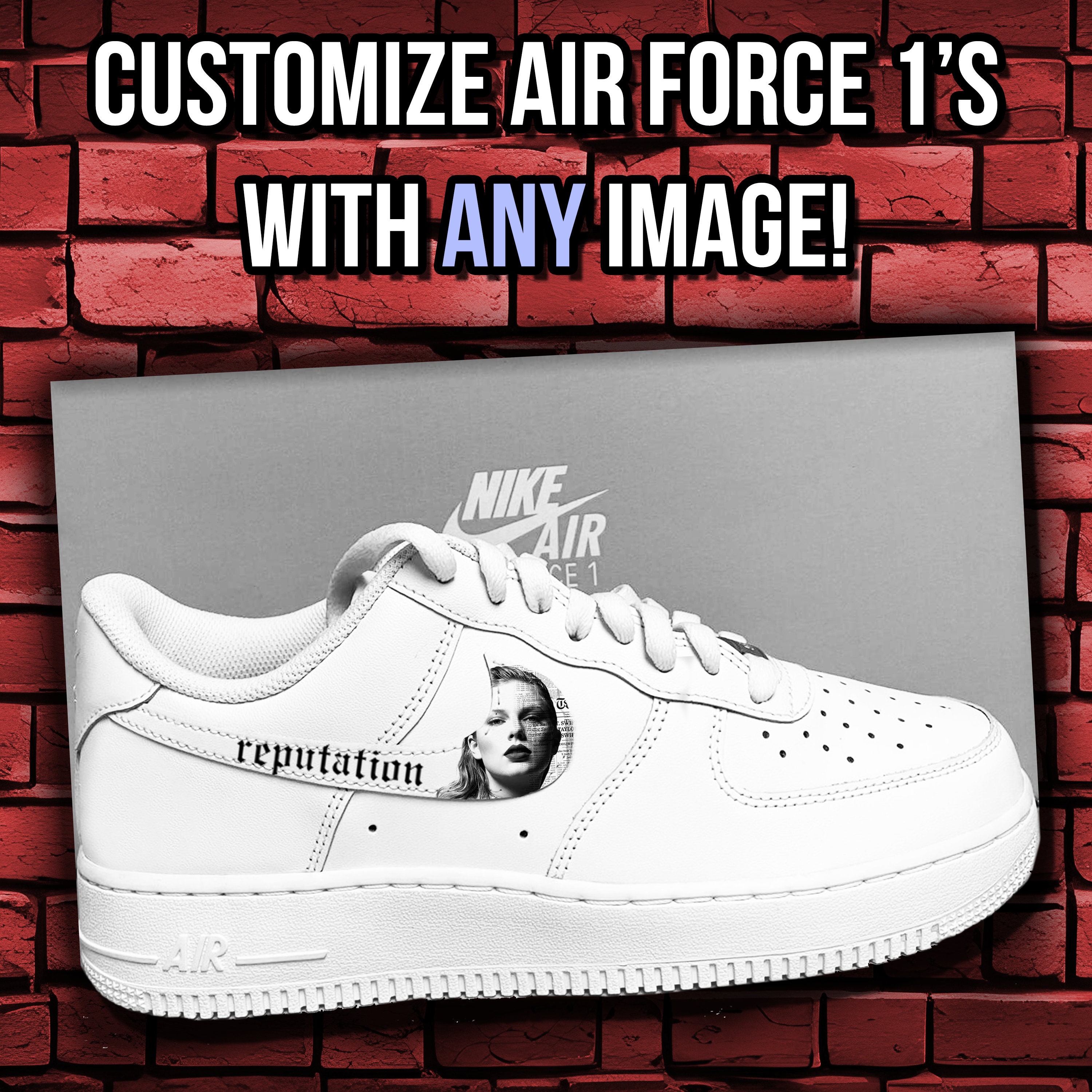 Nike Air Force Customize Swooshes With Any Photo