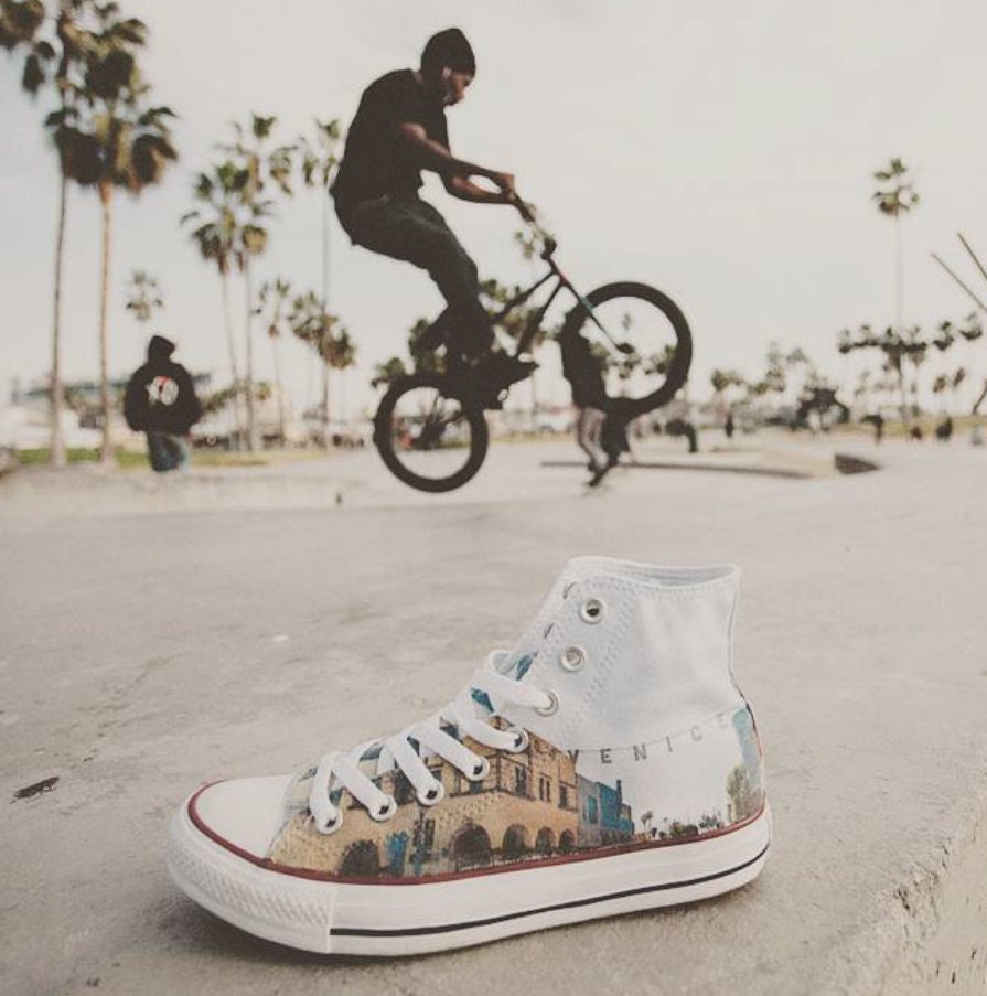 custom white converse high tops