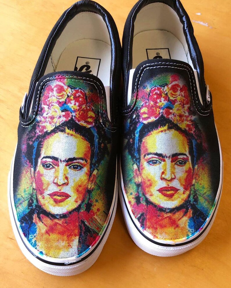 frida kahlo slip on vans