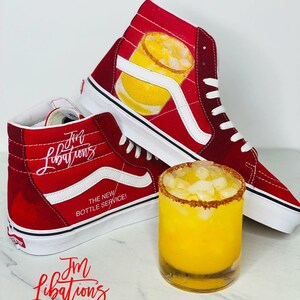 Custom Red Sk8 Hi Vans - Personalize With Any Image! Pets, Kids, Bands, Movies...