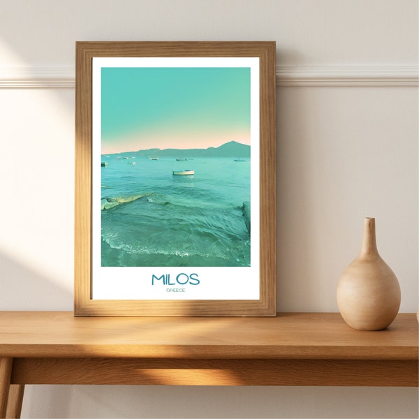 Greece Travel Print | Greece Poster | Greece Wall Art | Milos | Greece Wall Art | Greece Print | Greek Island | Milos Island