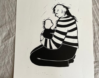 Her - Original linocut