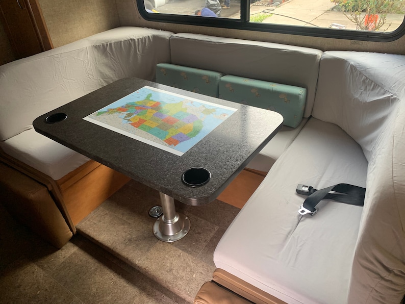 Curved RV Camper Custom Elastic Fitted Cushion Cover RV Etsy