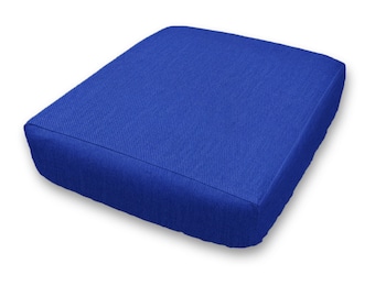 Replacement Elastic Fitted Protective Cushion Cover | Indoor Furniture, sofa, chair, bench, RV, Camper - Brushed Bull Denim - Solid Color