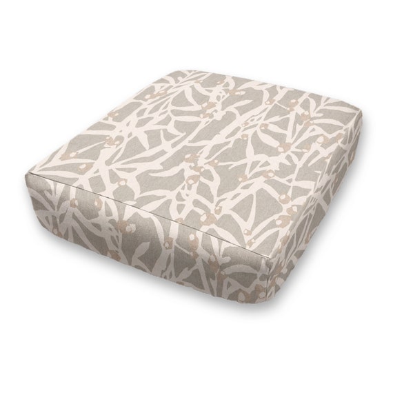 Origami Branches Fitted Cushion Cover: Elastic Fitted - Cotton, Custom Made USA