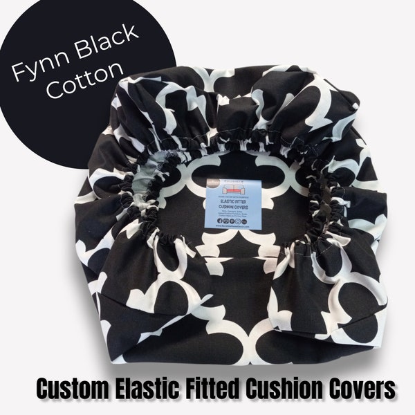 Elastic Fitted & Protective Cushion Cover for Indoor Furniture, sofa, lounge chair, bench, RV, Camper, couch...Fynn Choose Color