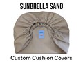 Water, Stain, UV Resistant Elastic Protective Cushion Cover - outdoor furniture, patio, RV, boat, bench - Sunbrella Spectrum Choice of Color