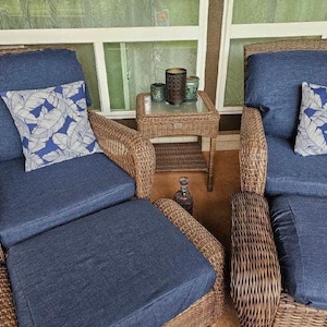 Funda de cojín elástica impermeable para silla de exterior - Mobiliario de interior/exterior, terraza, patio, terraza, autocaravana, caravana, barco - Rave