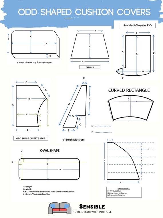 wheelchair cushion cover cutting pattern diagram rounded corners
