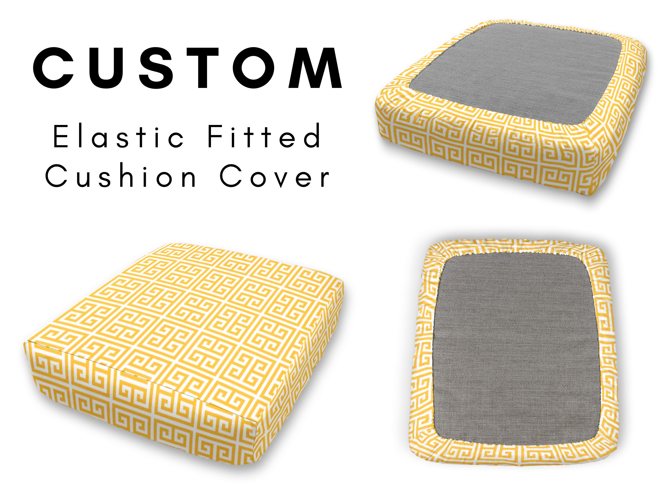 Water Resistant Elastic Fitted & Protective Cushion Cover