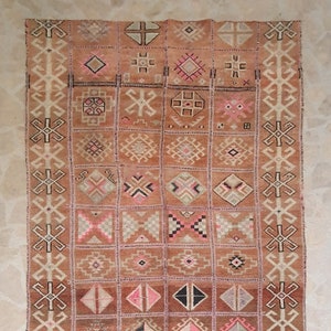 Large Moroccan handmade colorful wool berber boho rug, 5&#39;6&#39;&#39; X 10&#39;2&#39;&#39; rug, wool rug, Tapis, marokko Teppich