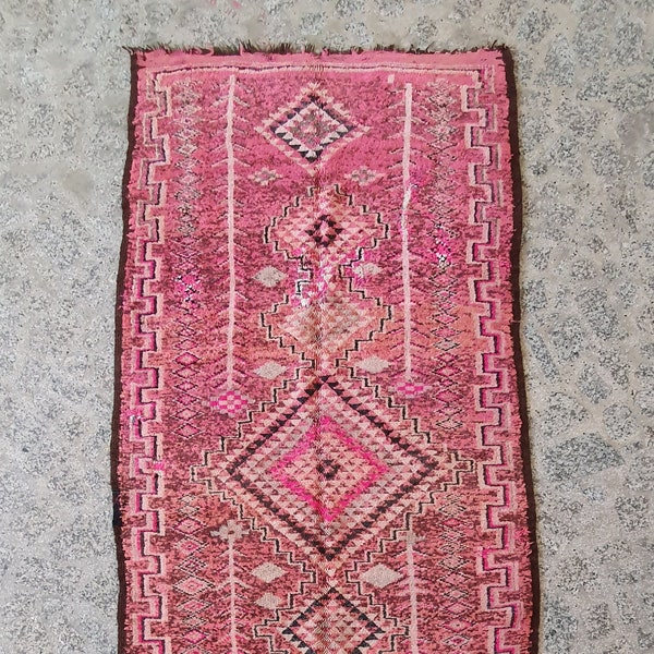 Vintage Moroccan berber boho 4X9 rug, wool rug, Tapis marocain, marokko Teppich, Alfombra Marroqui