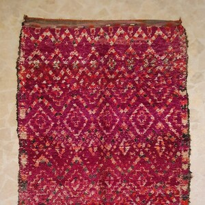 Vintage Moroccan handmade wool area berber boho 6&#39;1&#39;&#39; X 10&#39;2&#39;&#39; rug, wool rug, Tapis marocain, marokko Teppich, Alfombra