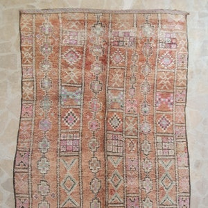 Vintage Moroccan handmade wool berber boho rug, 5&#39;6&#39;&#39; X 7&#39;8&#39;&#39; rug, wool rug, Tapis, marokko Teppich