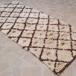 Vintage Azilal berber boho Moroccan runner rug, 2&#39;9&#39;&#39; X 6&#39;9&#39;&#39; rug, Moroccan rug small, tapis marocain, Marokkanischer Teppich, Alfombra
