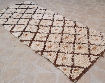 Vintage Azilal berber boho Moroccan runner rug, 2'9'' X 6'9'' rug, Moroccan rug small, tapis marocain, Marokkanischer Teppich, Alfombra