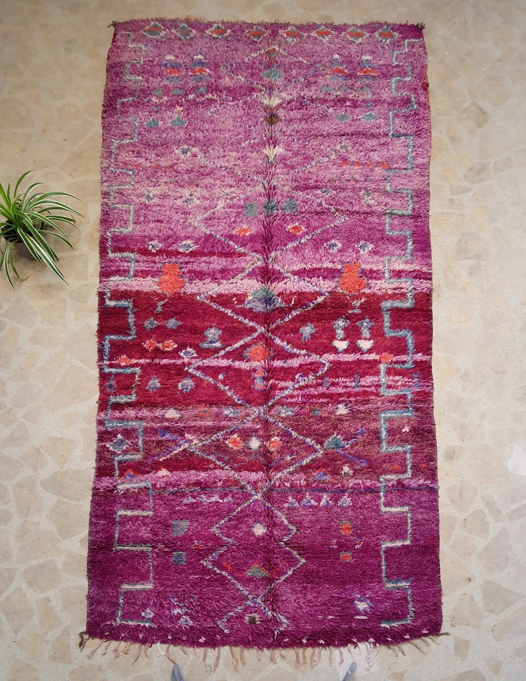 Moroccan Large Purple Berber Boho 5 6 X 12 3 Rug Wool Rug Tapis Moroccan Large Purple Berber Boho 5 6 X 12 3 Rug Wool Rug Tapis