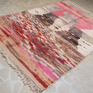 Large vintage Moroccan abstract handmade wool berber boho rug, 6&#39;1&#39;&#39; X 10&#39;4&#39;&#39; rug, wool rug, Tapis, marokko Teppich