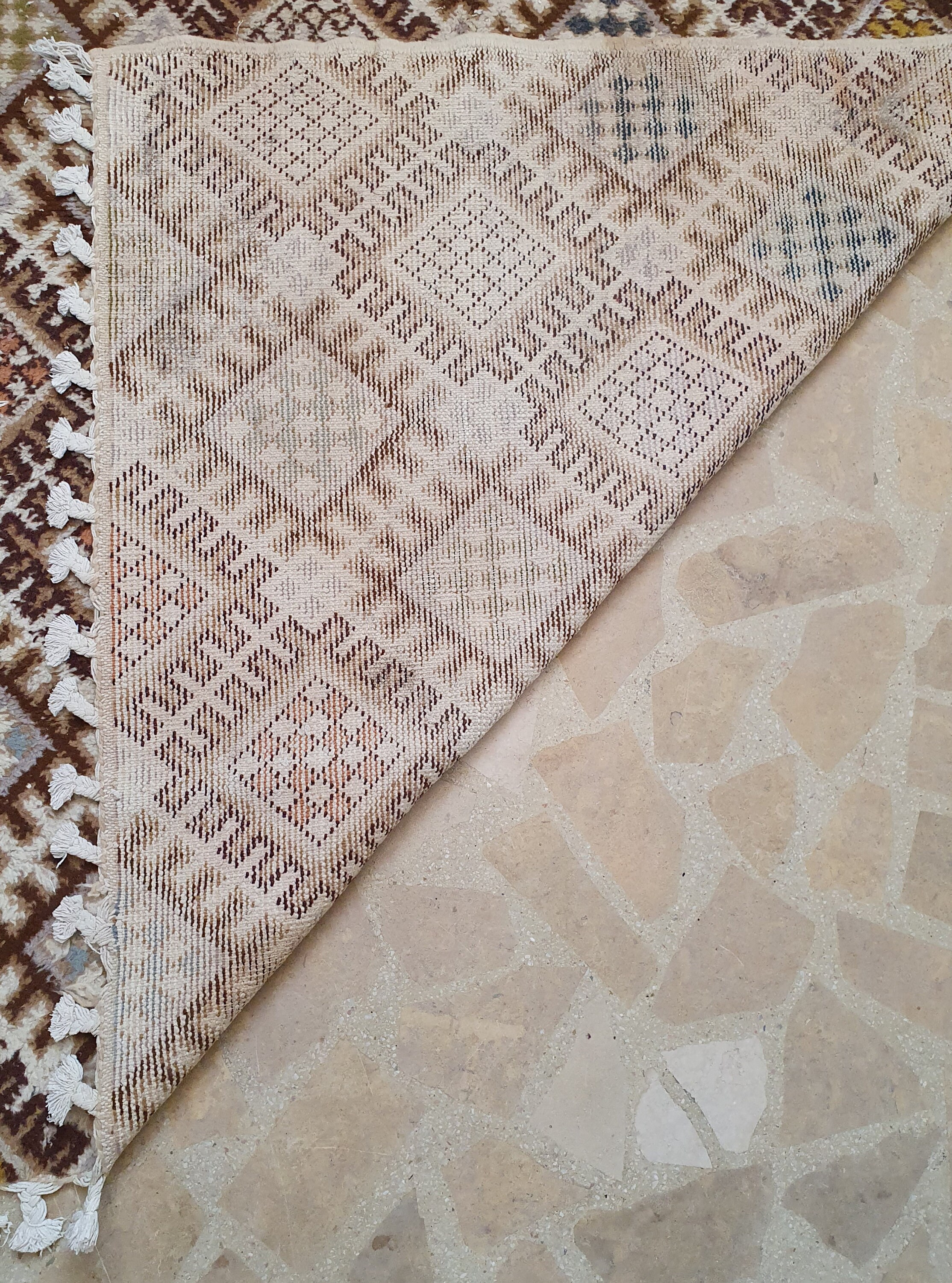 Grand Tapis Berbère Marocain Vintage Laine 6x9.8 Ft - Fait Main Boho