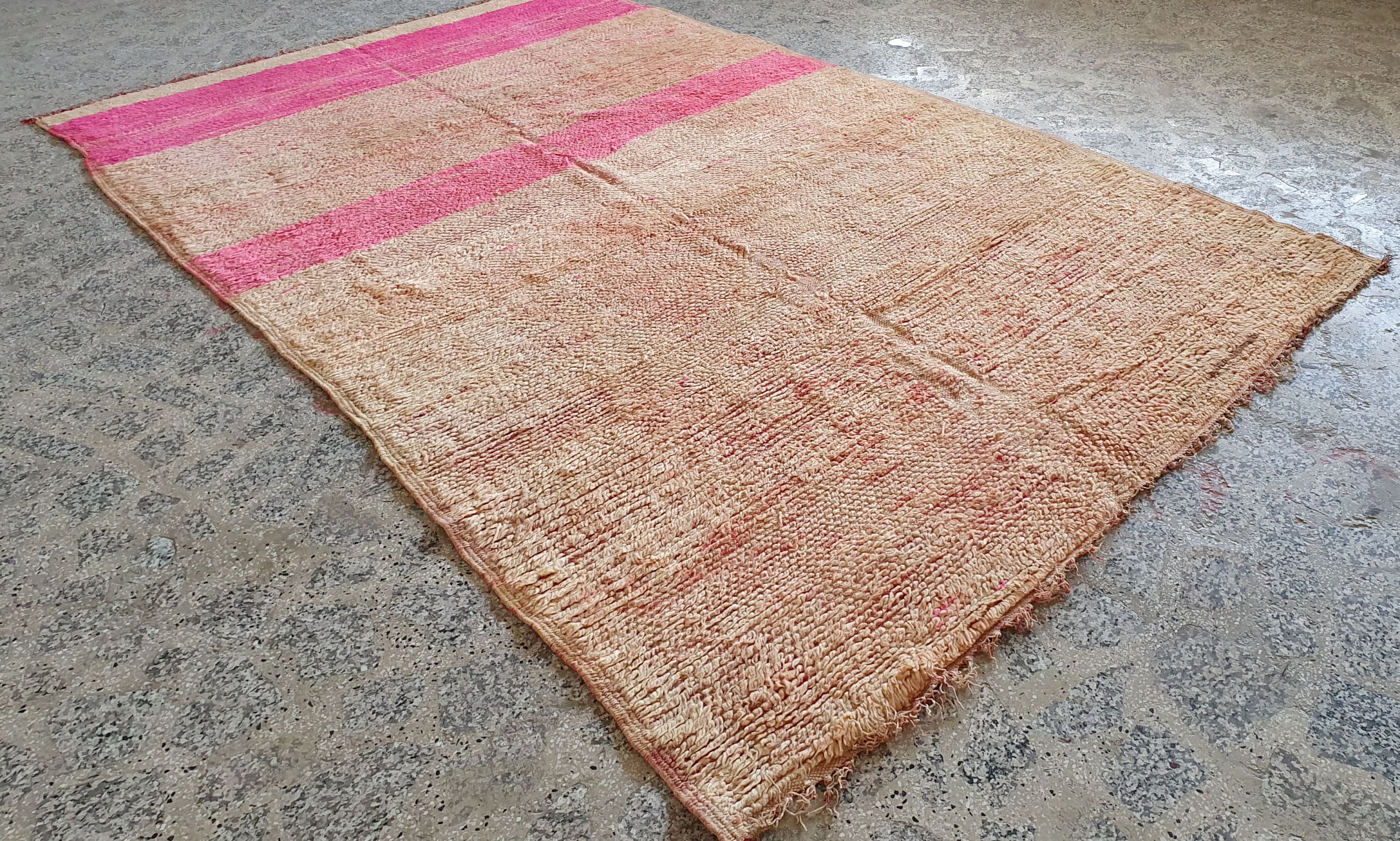 Grand Tapis Berbère Marocain Vintage Laine 6x9.8 Ft - Fait Main Boho