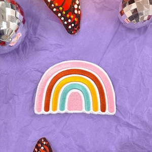 Rainbow Iron-On Patch, Embroidered, Sew On Patches, Cute Patches, Trendy, Boho, Eclectic, Millenial, Gen Z, Pride, LGBT, LGBTQ, LGBTQIA