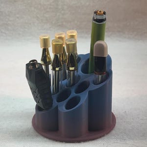 510カートリッジ用ホルダー、10スロット、1つはUSBスロットとしても使用可能、バッテリー用の大きな穴、喫煙アクセサリー、喫煙ギフト、ストーナーギフト