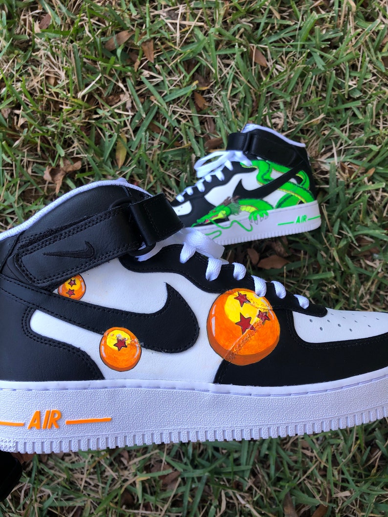 Dragon Ball Z Shenron Theme Nike Air Force 1 Mid | Etsy