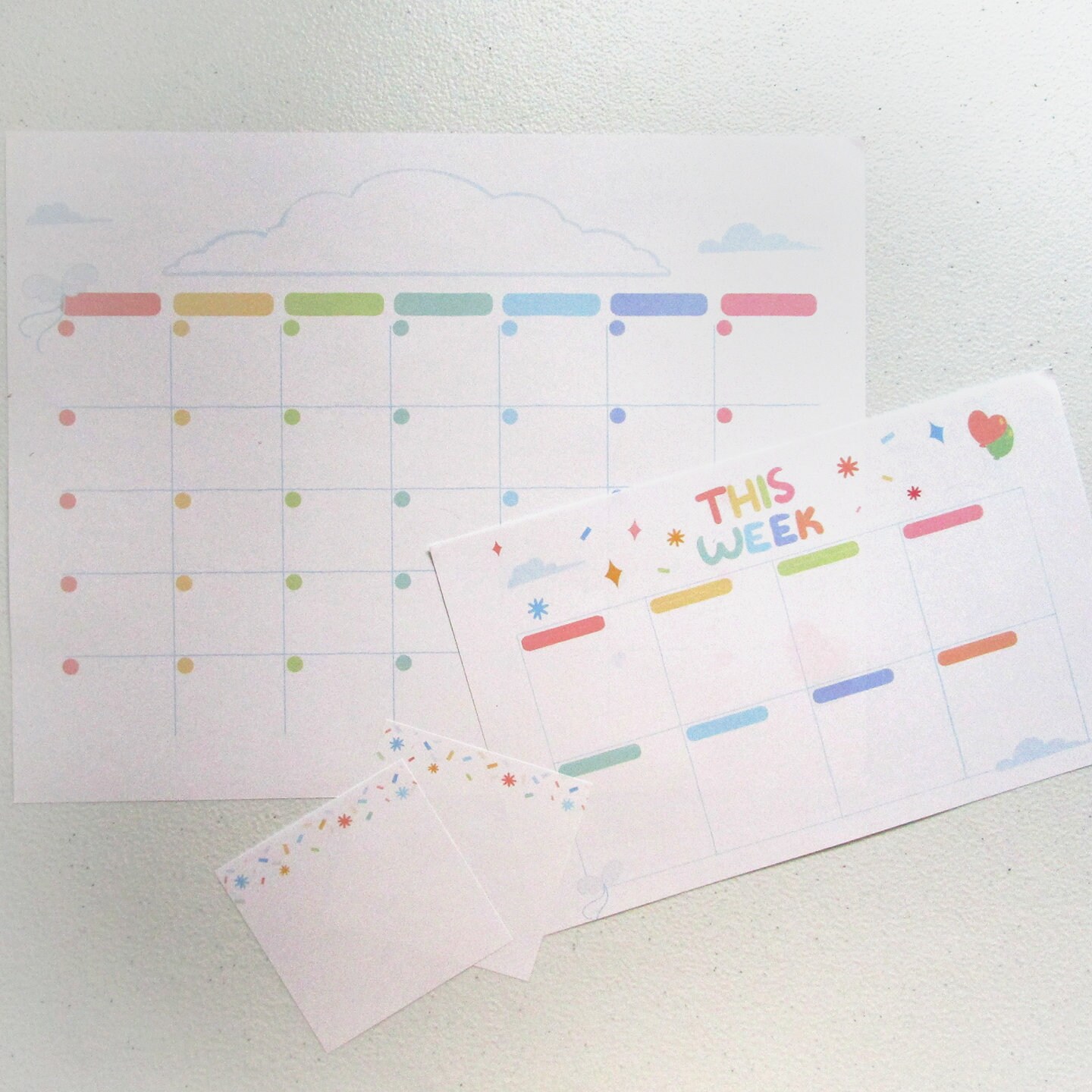 Open Calendar Printable pack / Digital download sky theme | Etsy