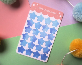 Star stickers - planner / journal sticker sheets