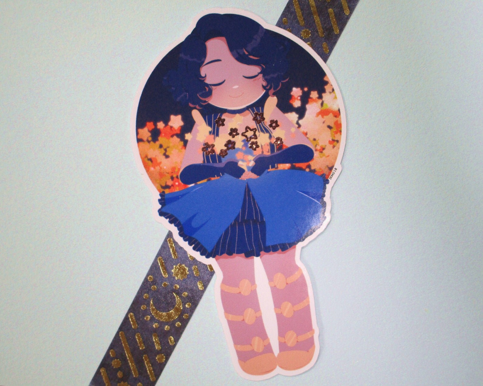 Ella glossy vinyl sticker | Etsy