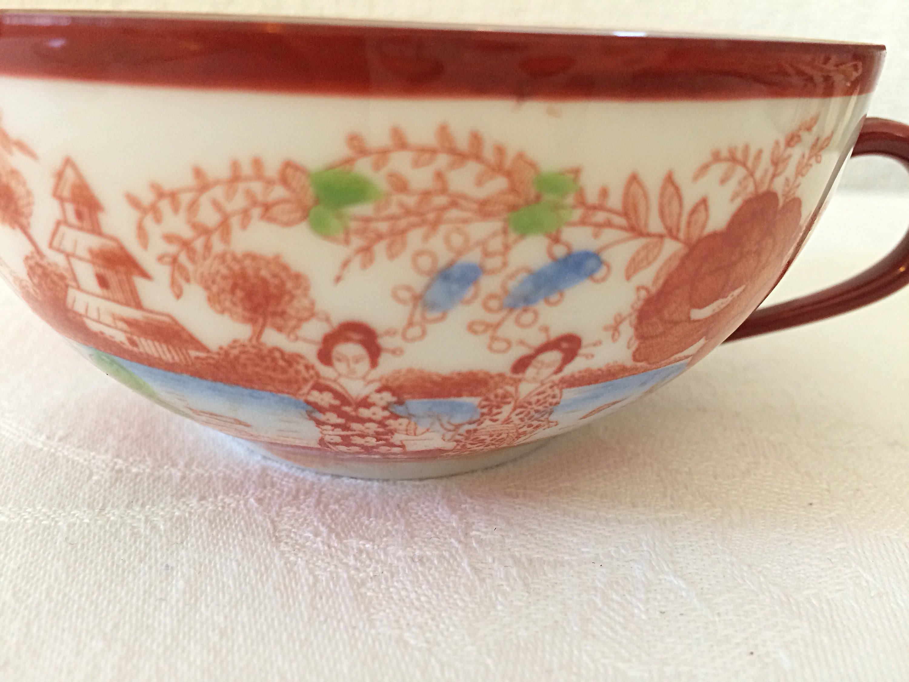 Vintage Kutani 1950s Japanese Geisha Tea set China Tea Cup Etsy Polska