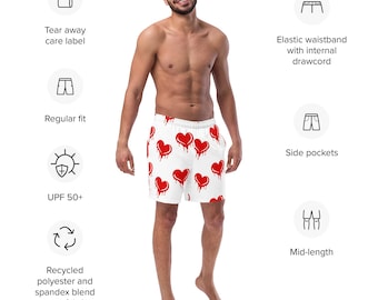 Bloody Hearts Swim Trunks