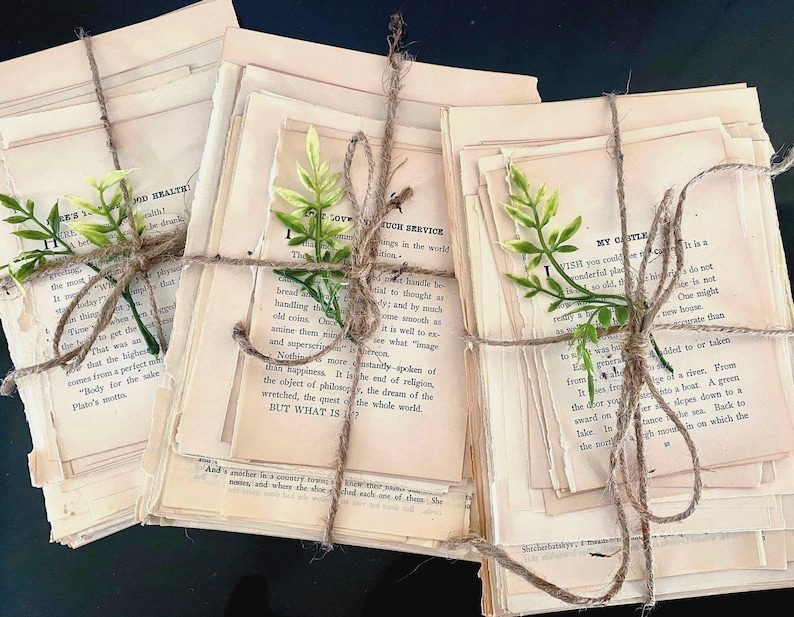Vintage book table decor, next chapter themed bridal shower, book pages wedding centerpiece, literary wedding decor, book themed decor image 9