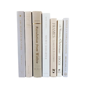 Decorative book, staging books, home decor, interior design, bookshelf decor, transitional design, modern book, book display, neutral book