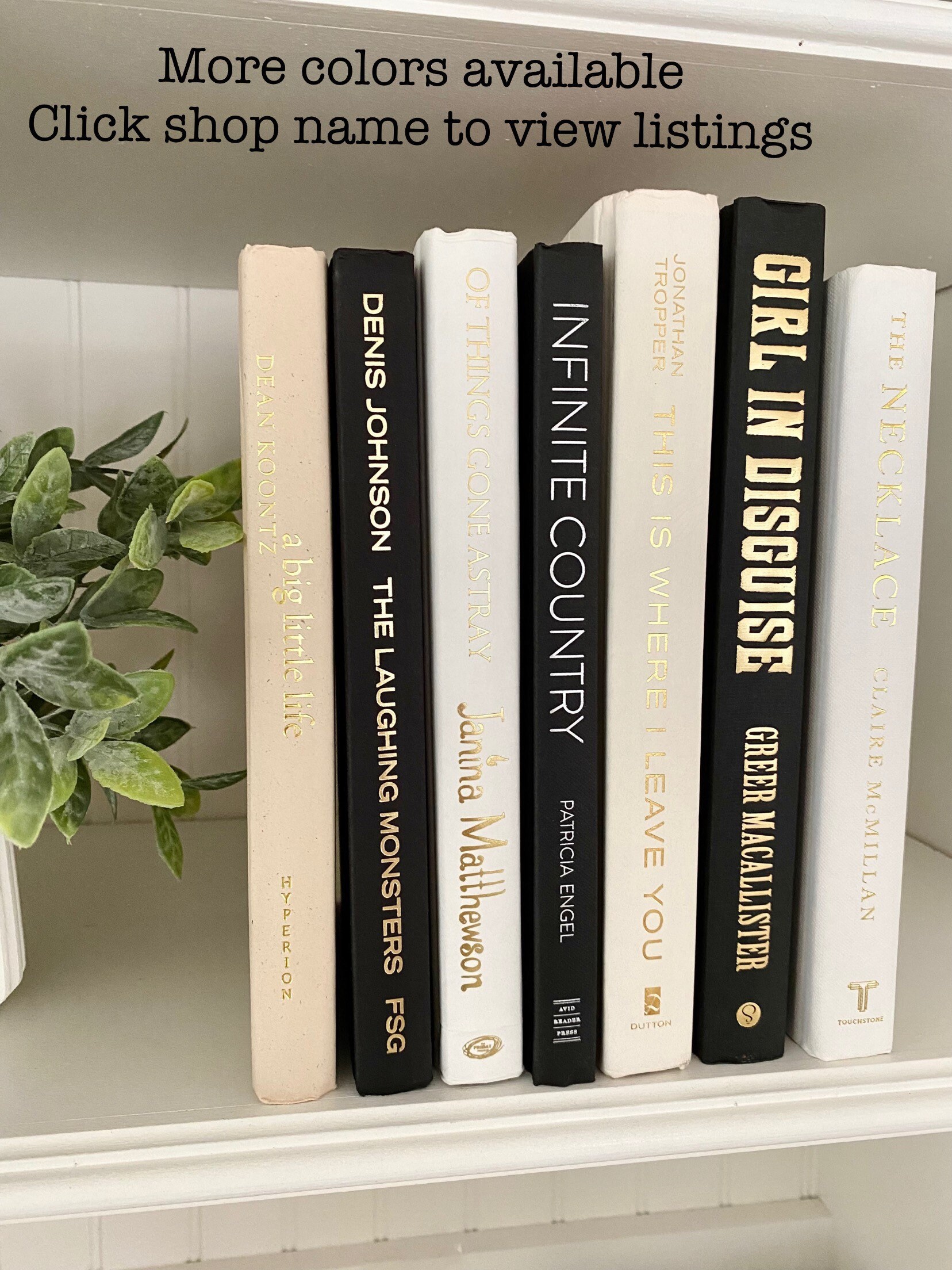 Neutral books staging books home decor decorative books Etsy