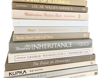 Coffee table book, Pick your title, Price is per book, Neutral Decor Coffee Table Book, aesthetic literary decor for tables and bookshelf’s