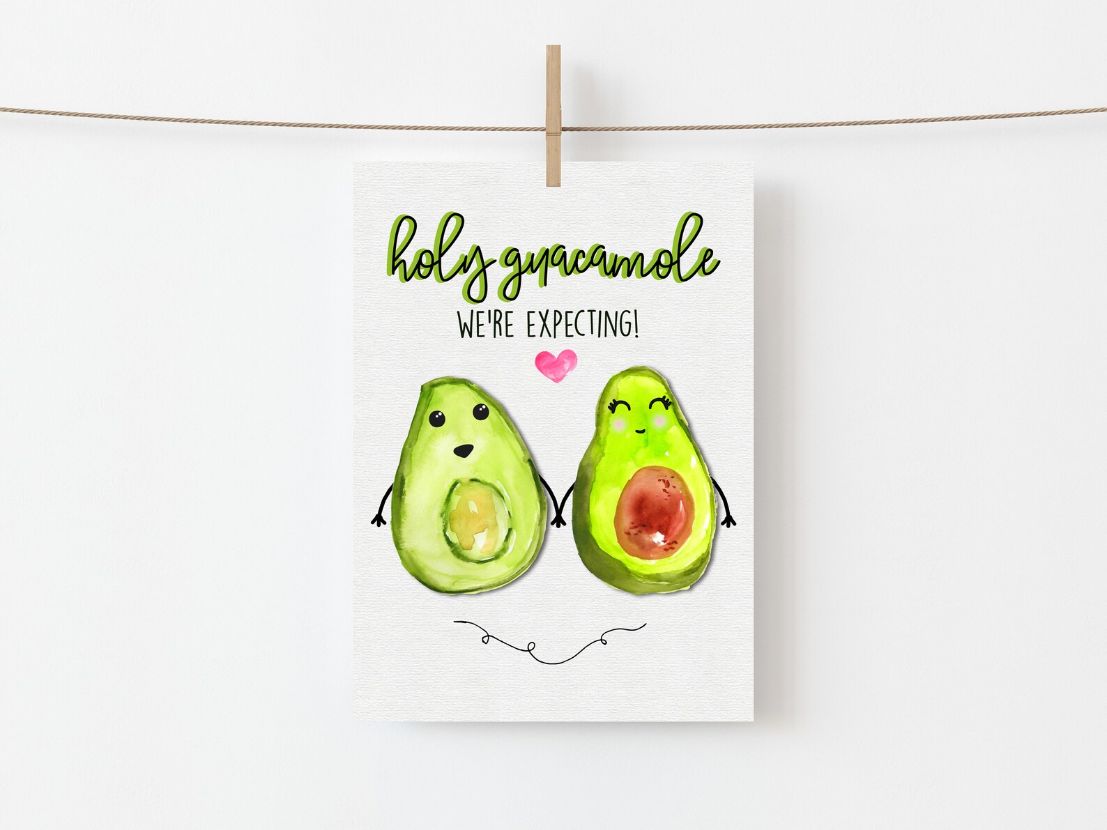 Holy Guacamole Pregnancy Announcement Pregnancy Announcement Etsy