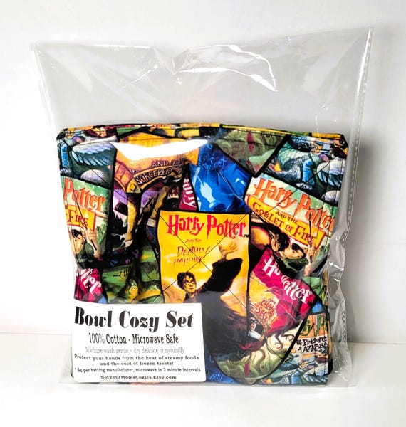 Pack Bowl Cozy Gift Set Magical Wizard Book Covers Microwave