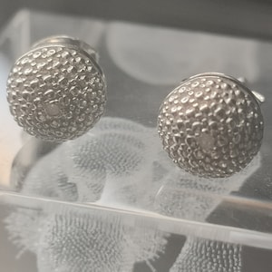 Aretes - Aretes de diamantes en plata de ley con revestimiento de platino. GASTOS DE ENVÍO GRATIS