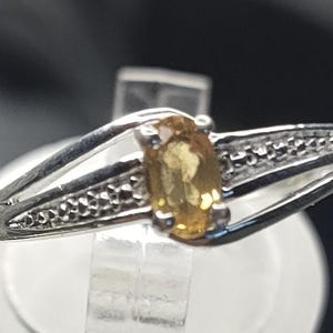 Anillo - Anillo solitario de ópalo (fuego) en plata de ley (tallas: L y Q) ENVÍO GRATIS