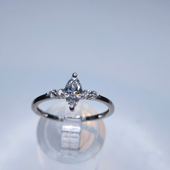 Ring SWAROVSKI Zirconia 1.050ct. Sterling Silver Ring size S FREE POSTAGE Etsy