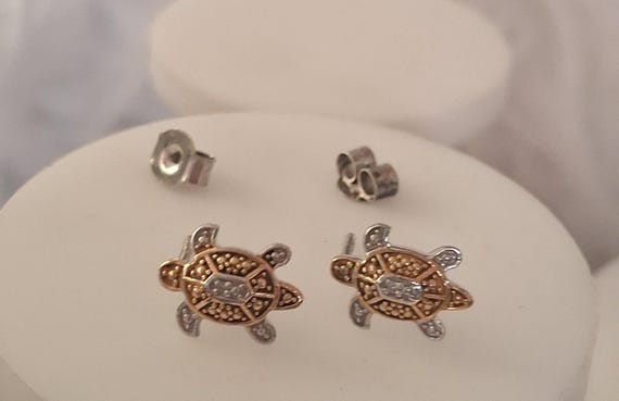 Orecchini Pendenti Triplo Giro In Argento E Oro Giallo - Eleganti Donne