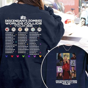 Descendants Zombies World Tour 2 Sided Shirt, Disney Zombies 4 Girls Shirt, Zombies Skye Shirt, Epcot Summer Music Festival Outfits