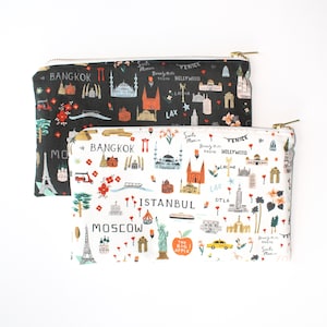 Rifle Paper Co zipper pouch, Cosmetic Bag, Travel Bag, Rifle Travel Bag, Makeup Bag, Purse Organizer, School Pencil Pouch