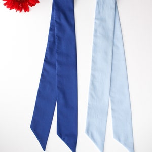 Liberty Scarf,Skinny Scarf,Liberty of London,Sky and Marine blue Skinny Scarf,Headband Scarf,Ponytail Tie,Bridesmaid gift