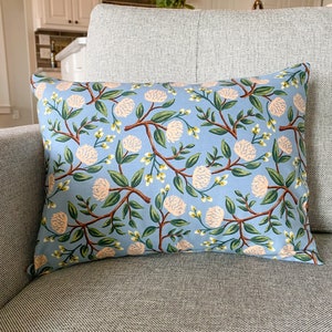 Rifle Paper Co Floral Pillow Cover,Peony pillow, Nursery Pillow, Primavera Rifle Pillow,Pillow Cover,12x16 Decorative
