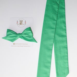 Liberty Scarf,Skinny Scarf,Liberty of London,Buttercup and Fern Skinny Scarf + Bow,Headband Scarf,Ponytail Tie,Bridesmaid gift
