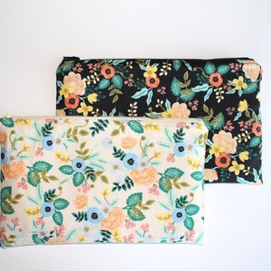 Rifle Paper Co Reißverschlusstasche, Kosmetiktasche, Blumentasche, Gewehr-Birken-Blumentasche, Make-up-Tasche, Geldbörse Organizer, Brautjungferngeschenk, Schulstifttasche