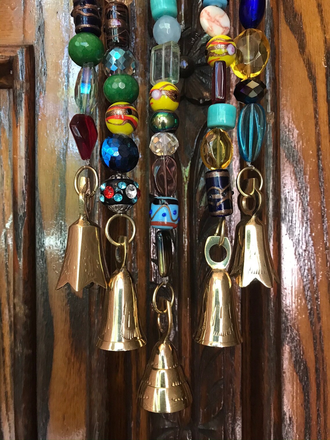 Handmade Brass Bell Door Chime/Brass Bell & Beaded Wind Etsy
