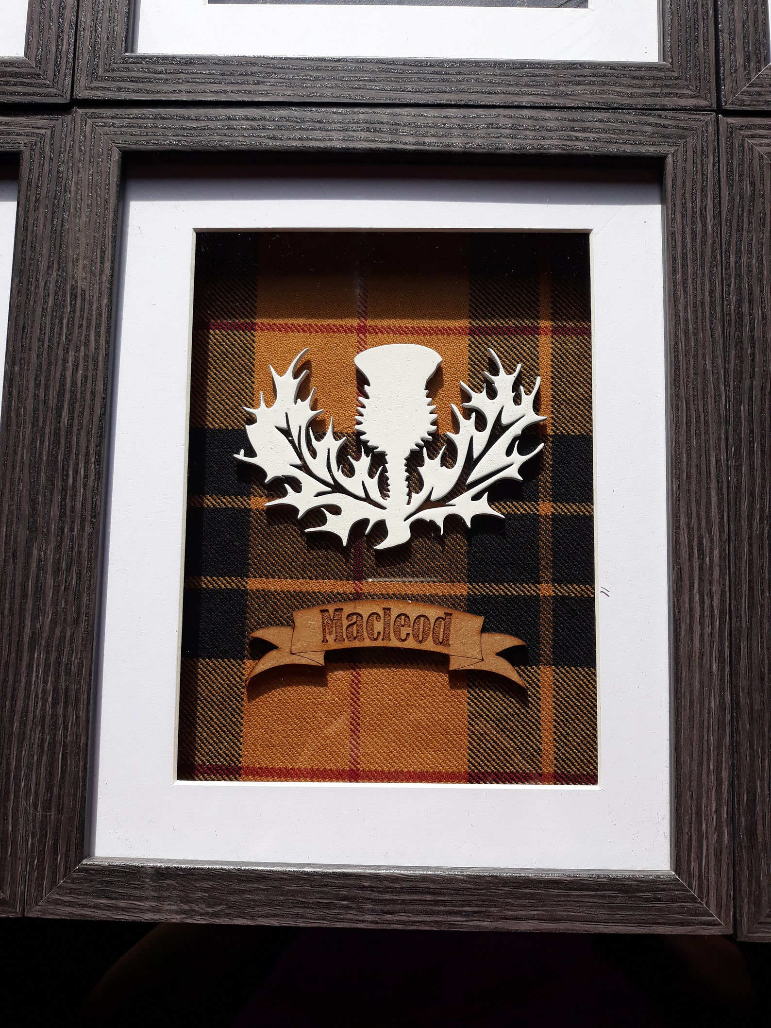 Tartan Clan Stag Frame Etsy UK